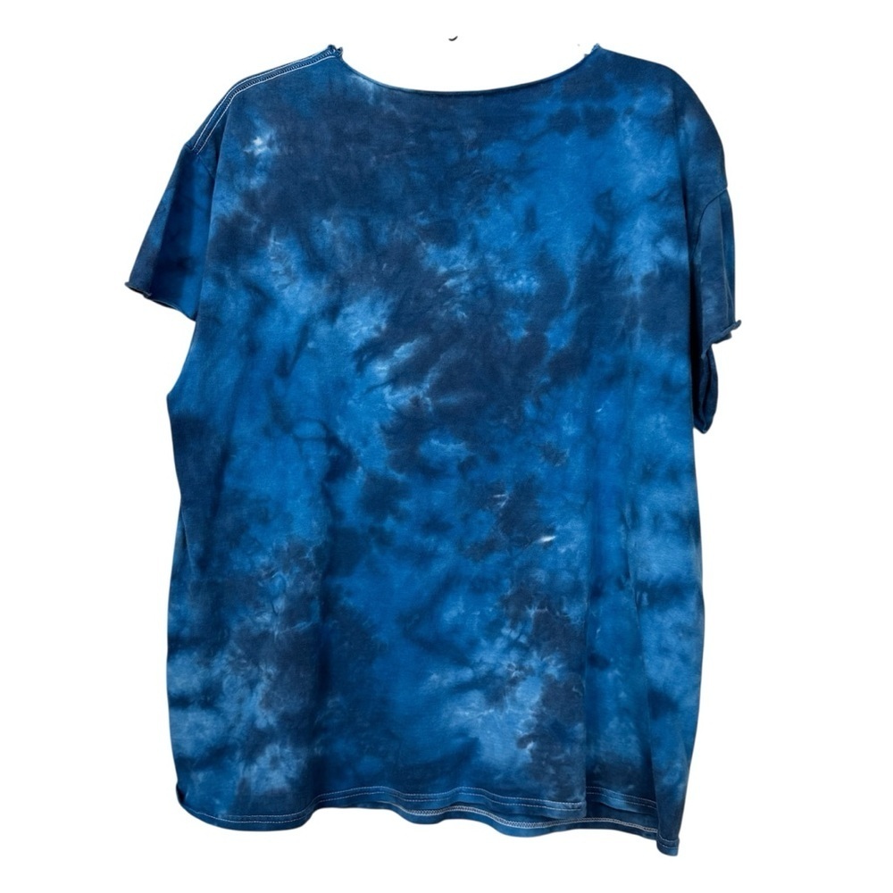 🧨 5/$25 Women’s Jimi Hendrix Blue Graphic Distressed T-Shirt - Picture 3 of 6